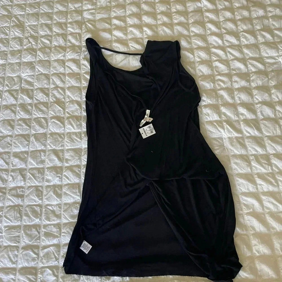 Express one eleven black drape back sleeveless tee - Picture 5 of 7